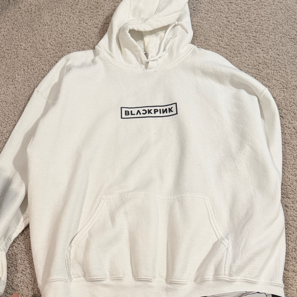 White Hoodie with BlackPink Logo